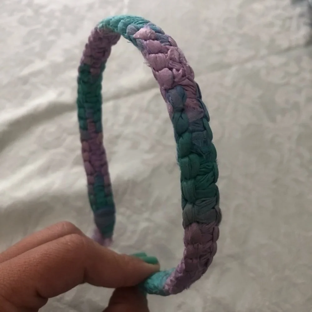 Tie dye braided headband NWOT Hand Made
